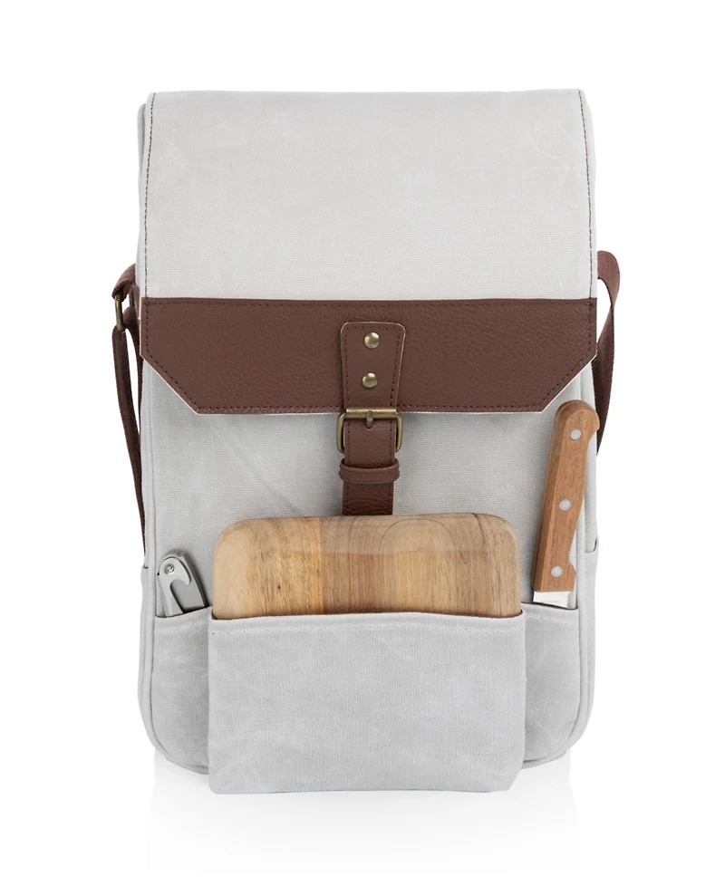 Legacy 2 Bottle Wine and Cheese Board Cooler Tote Bag Set