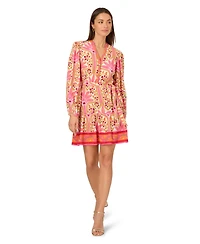 Adrianna Women's Printed Long-Sleeve Dress