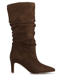 Journee Collection Women's Sonnet Pointed Toe Slouchy Dress Boots