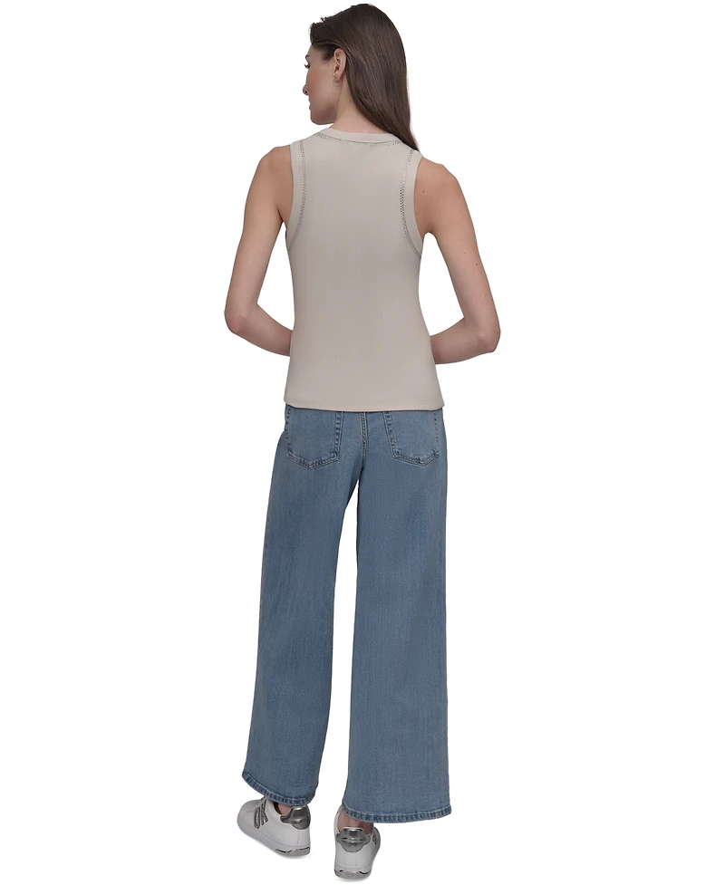 Dkny Jeans Women's Studded Crewneck Tank