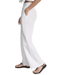 Dkny Jeans Petite Cotton Pull-On Smocked-Waist Pants