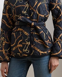 Lauren Ralph Women's Belted Quilted Jacket