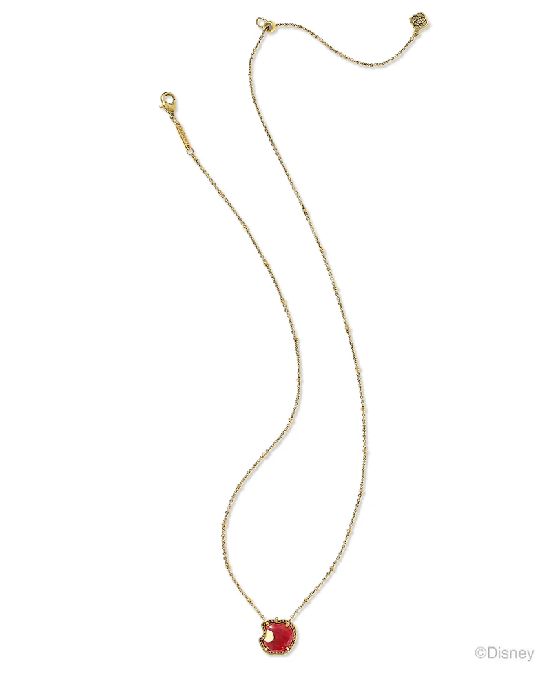 Kendra Scott Gold-Tone Disney Snow White Apple Pendant Necklace, 14" + 5" extender