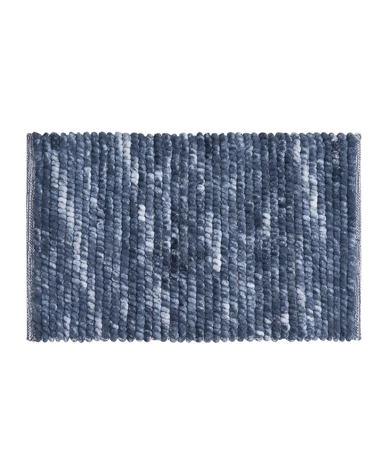 French Connection Space Dye Chunky Chenille Bath Rug