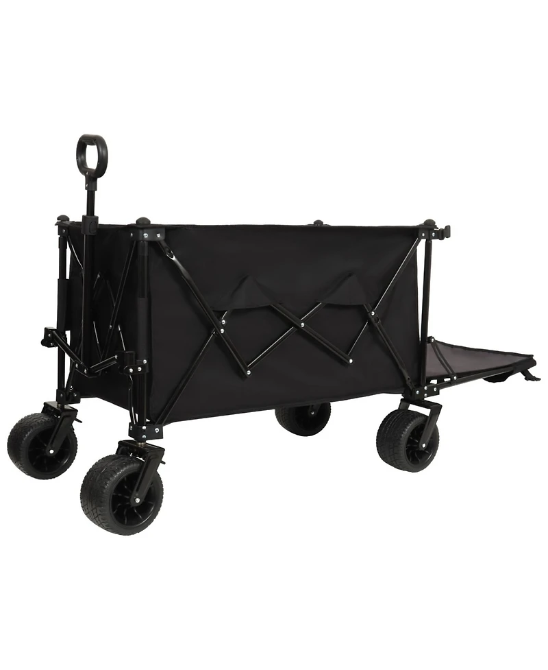 Heavy Duty Foldable Wagon with Extended Tailgate