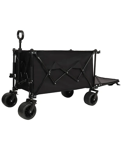 Heavy Duty Foldable Wagon with Extended Tailgate