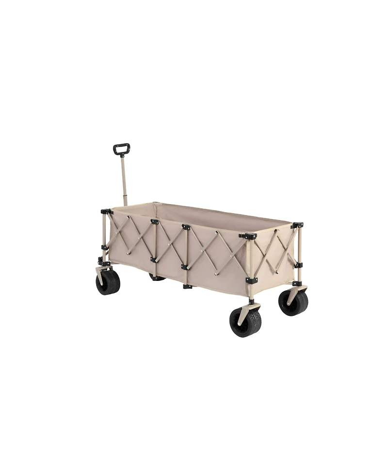 Heavy Duty Foldable Wagon Cart - 220lb Capacity