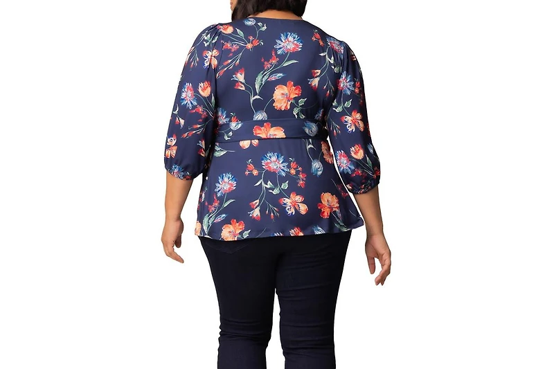 Women's Plus Nina V-Neck Wrap Top