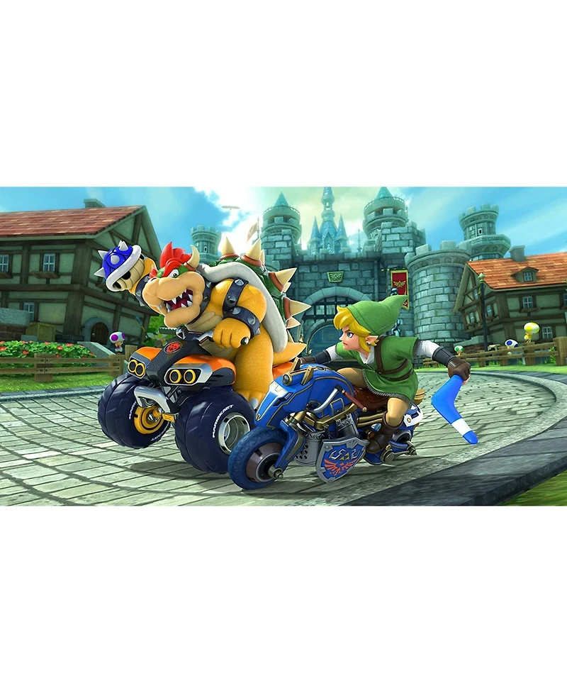 Nintendo Switch Oled Console Mario Kart 8 Bundle with Super Mario Rpg , Nso 12 Month Family Membership