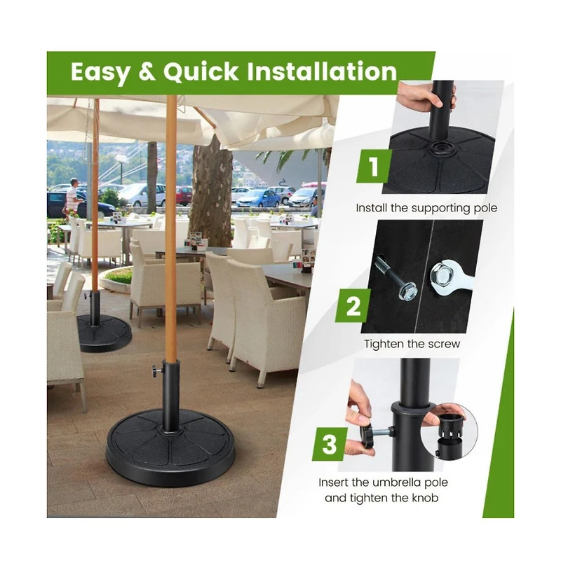 31LBS 18 Inch Round Outdoor Umbrella Base