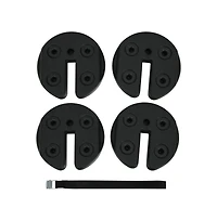 4 Pieces 20Lbs Water Filled Weight Plates for Shade Umbrella