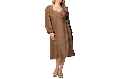 Kiyonna Plus Socialite Sweetheart Wrap Dress