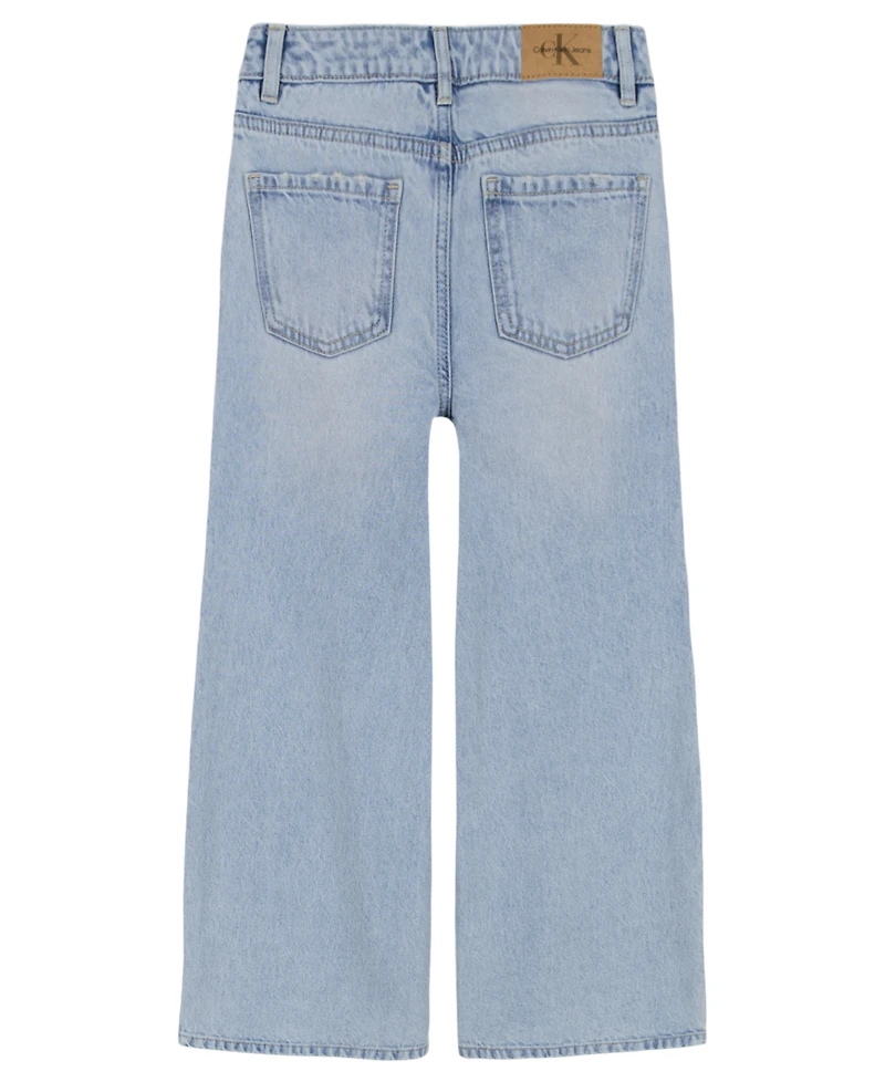Clavin Klein Big Girls Denim Wide Leg Jeans