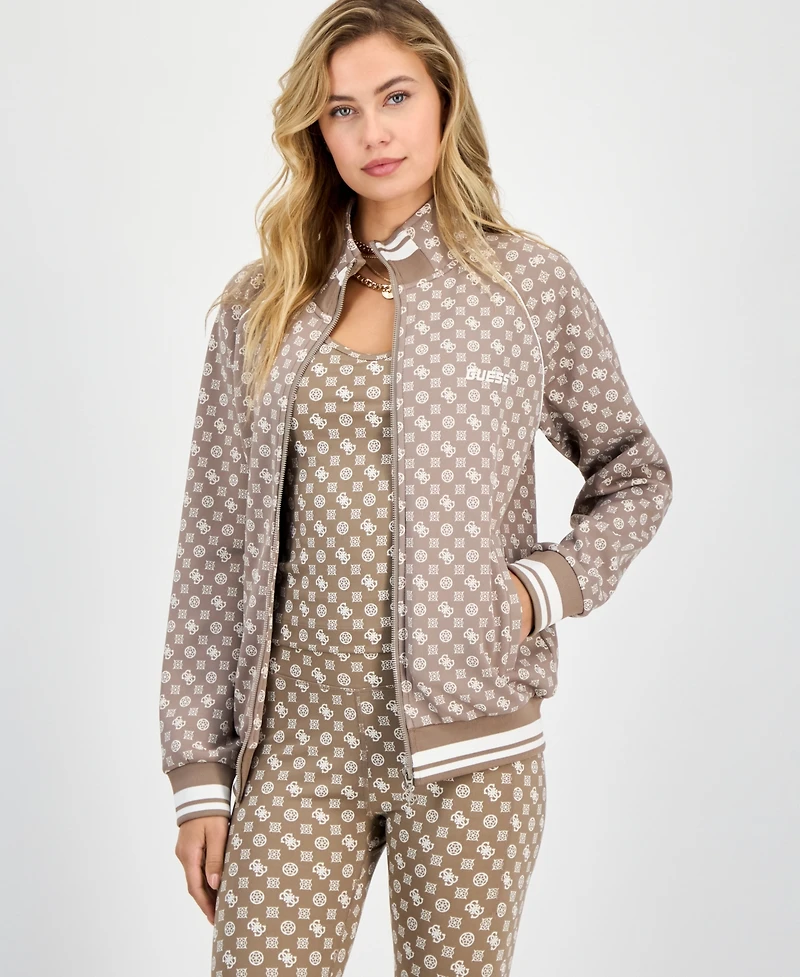 Guess Women's Aggie Peony Full-Zip Sweatshirt
