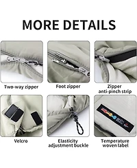 Naturehike Sleeping Bag for Adults with Hood, Hollow Cotton Sleeping Bag, Waterproof Spliceable Sleeping Bags for Camping, Hiking
