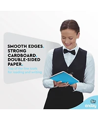 Enday Steno Pads Spiral 6 x 9 inches, Gregg Rule White Paper, 80 Sheets Steno Notebook for writing in Pink, Purple, Green, Blue, Red, Grey, Color May