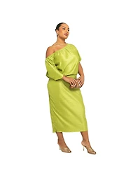 Fashion-szn Curve Women's Chevron Midaxi Dress