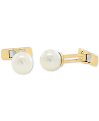 Effy Men's Cultured Freshwater Pearl (10mm) Cufflinks in 14k Gold-Plated Silver