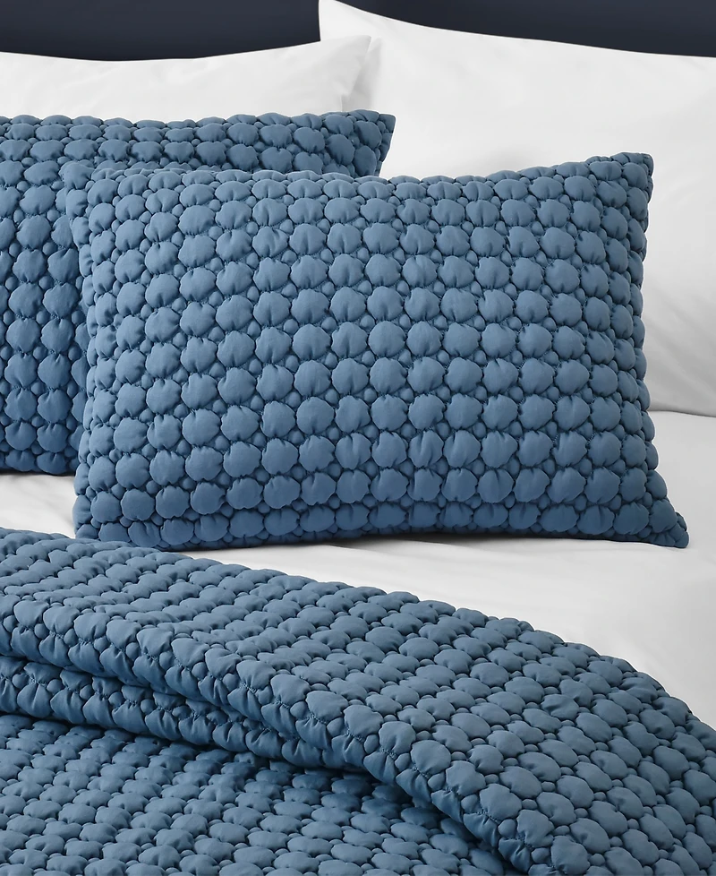 J by Queen Bold Cloud Puff 3-Pc. Quilt Set, King/California King