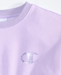 Champion Big Girls Pullover Crewneck Sweatshirt