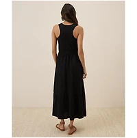 Pact Women's Organic Cotton Relaxed Slub Tank Maxi Dress