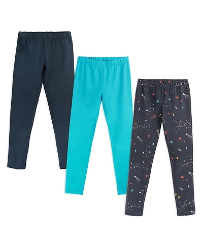 Mightly Toddler Girls Fair Trade Organic Cotton Reinforced Knee Leggings