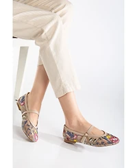Fauna Mesh Mary Jane Flats
