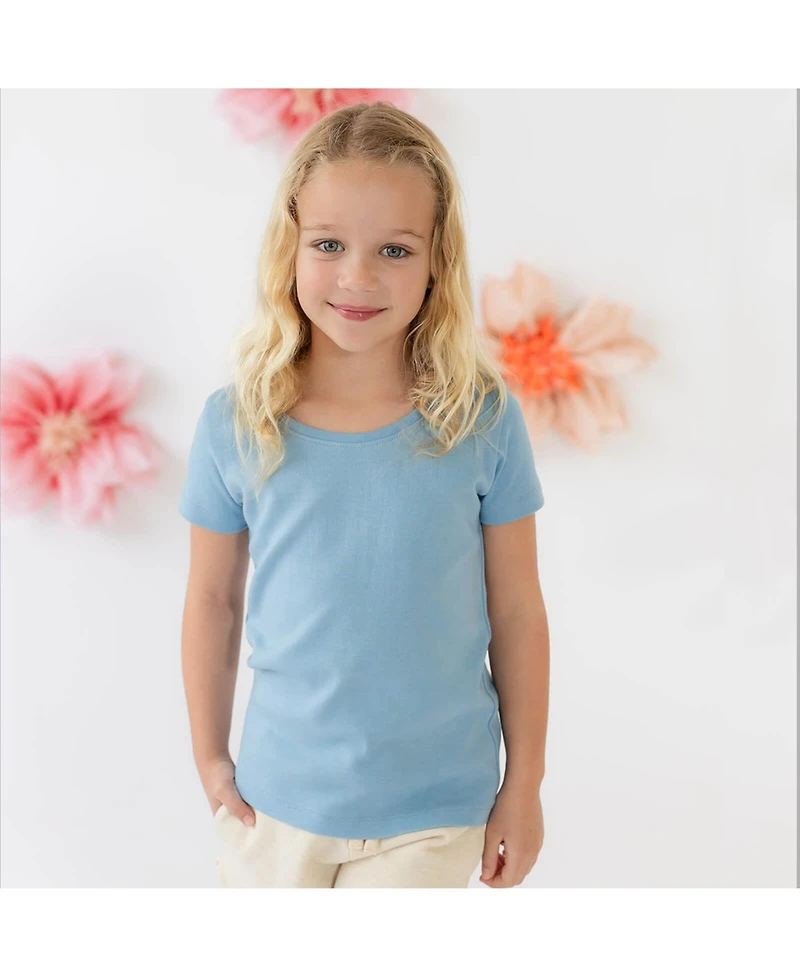 Mightly Girls Fair Trade Organic Cotton Ribbed Scoop Neck Tee