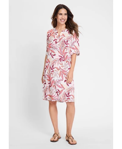 Olsen Women's Short Sleeve Tunic Dress
