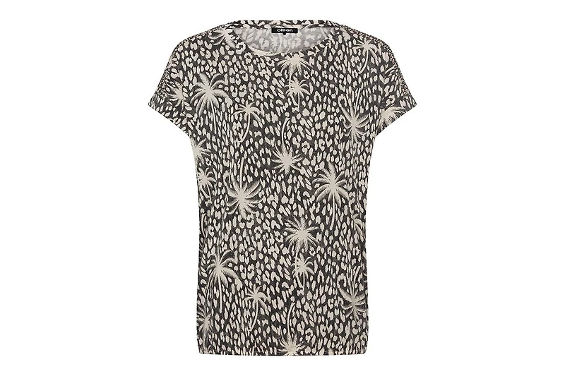 Olsen Women's Tropic Mix Print Tee