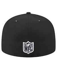 New Era Men's Black Jacksonville Jaguars Main Patch 59FIFTY Fitted Hat