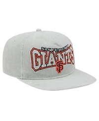 New Era Men's Gray San Francisco Giants Corduroy Golfer Snapback Hat