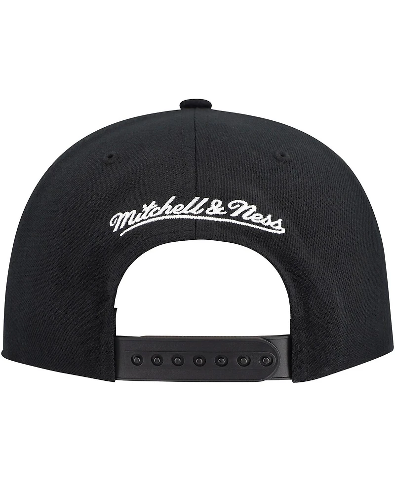 Mitchell & Ness Men's Black Pittsburgh Penguins Team Snapback Hat