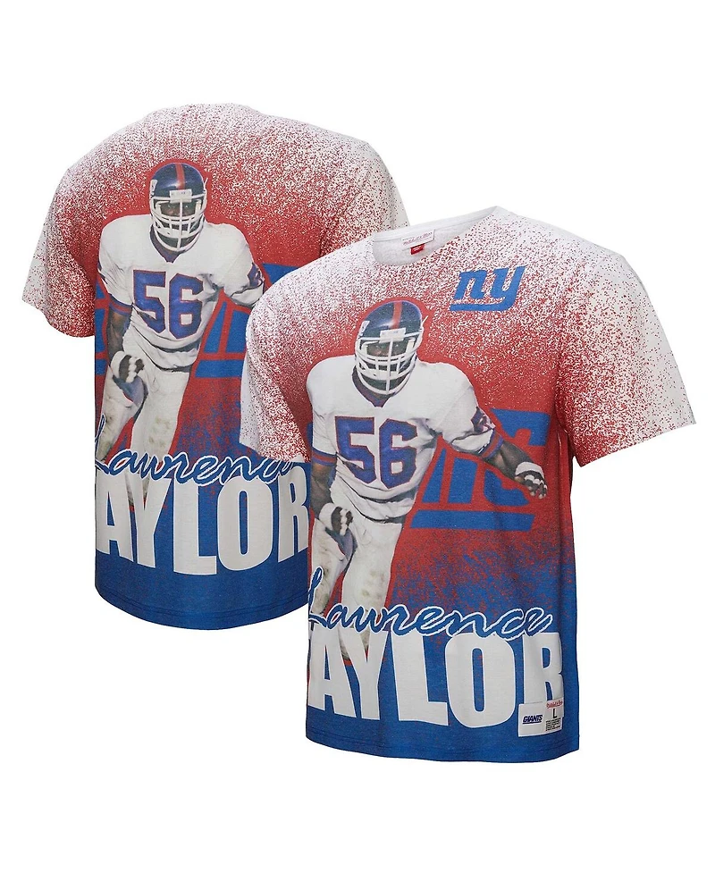 Mitchell & Ness Men's Lawrence Taylor Gray New York Giants Burst Retired Player T-Shirt