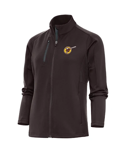 Antigua Women's Brown San Diego Padres Cooperstown Logo Generation Full-Zip Jacket