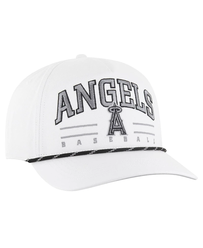 '47 Brand Men's White Los Angeles Angels Roscoe Speckle Hitch Adjustable Hat