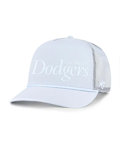 '47 Brand Men's Light Blue Los Angeles Dodgers Foundation Script Hitch Adjustable Trucker Hat
