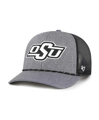 '47 Brand Men's Gray Oklahoma State Cowboys Carbon Rope Adjustable Hat