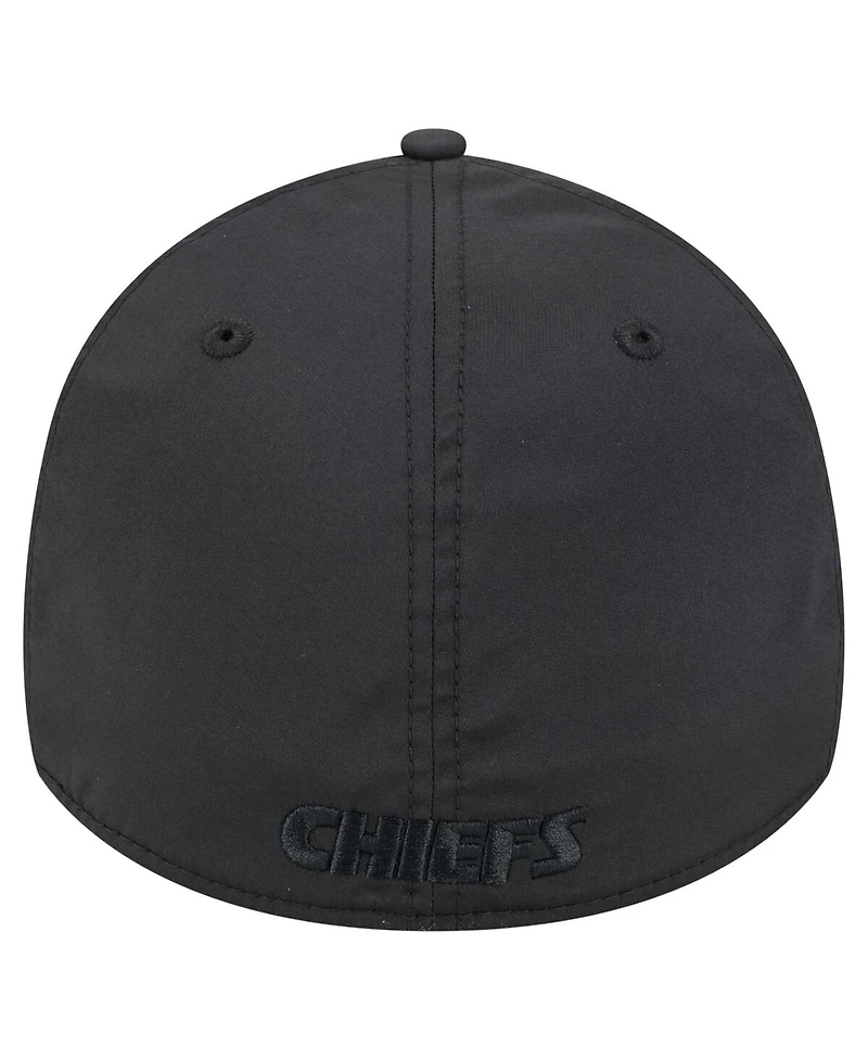 New Era Men's Black Kansas City Chiefs Hydro 39THIRTY Flex Hat