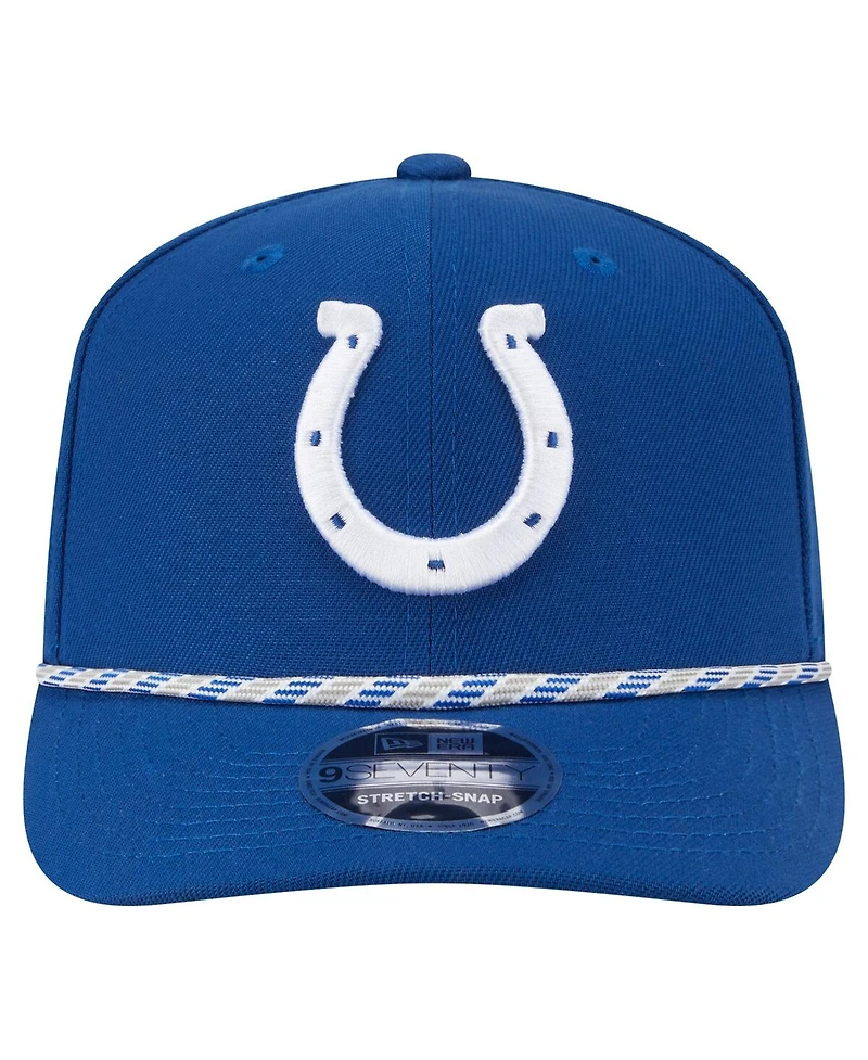 New Era Men's Royal Indianapolis Colts Gameday Multi Rope 9SEVENTY Stretch-Snap Hat