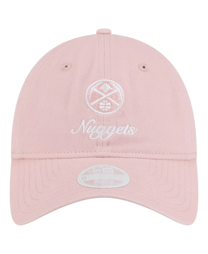 New Era Women's Pink Denver Nuggets Gameday Preppy 9TWENTY Adjustable Hat