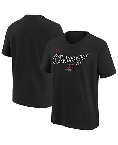Nike Big Boys and Girls Black Chicago White Sox 2025 City Connect Wordmark T-Shirt