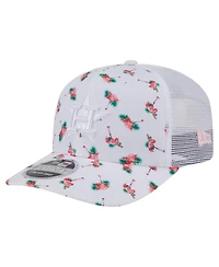 New Era Men's White Houston Astros Flamingo Mesh Back 9SEVENTY Stretch-Snap Hat