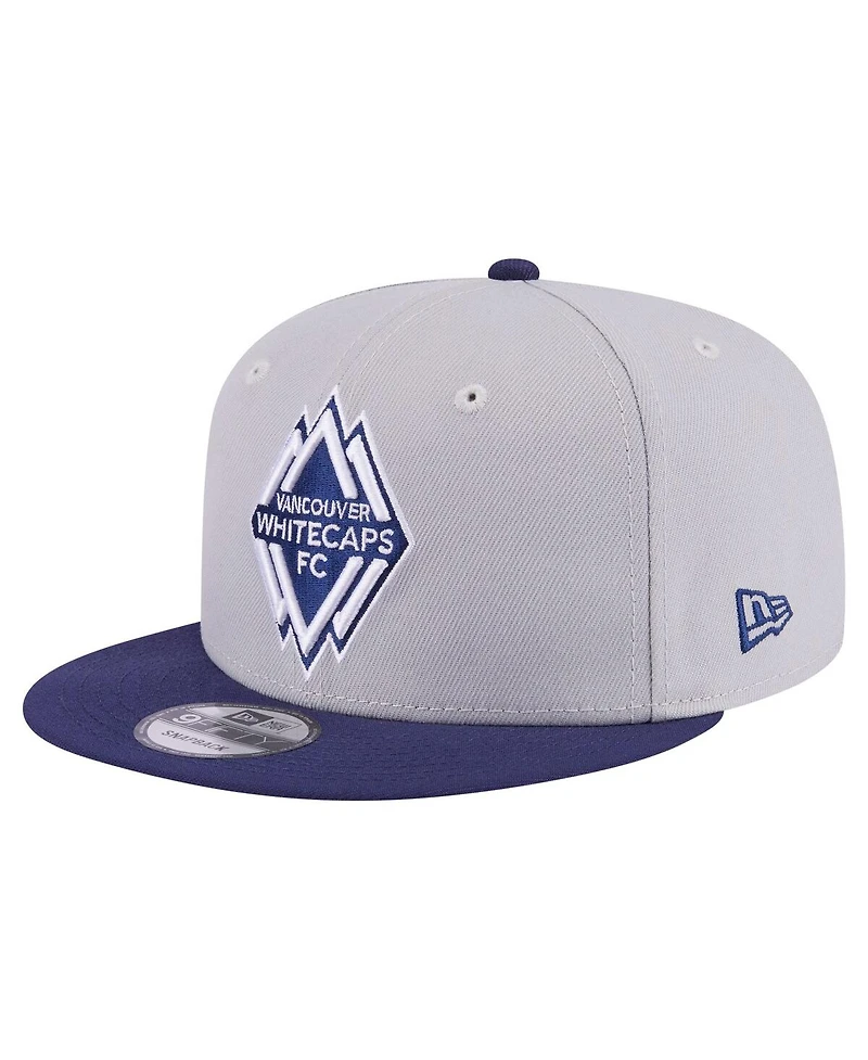 New Era Men's Gray Vancouver Whitecaps Fc Color Pack Two-Tone 9FIFTY Snapback Hat