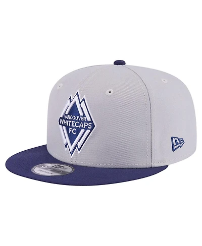 New Era Men's Gray Vancouver Whitecaps Fc Color Pack Two-Tone 9FIFTY Snapback Hat