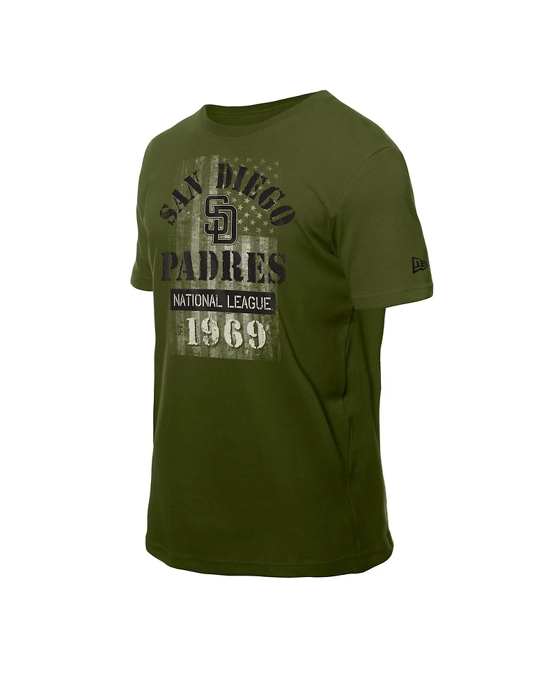 New Era Men's Green San Diego Padres Armed Forces T-Shirt