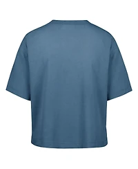 '47 Brand Women's Mineral Blue Chicago Bears Florentina Montauk Cropped T-Shirt