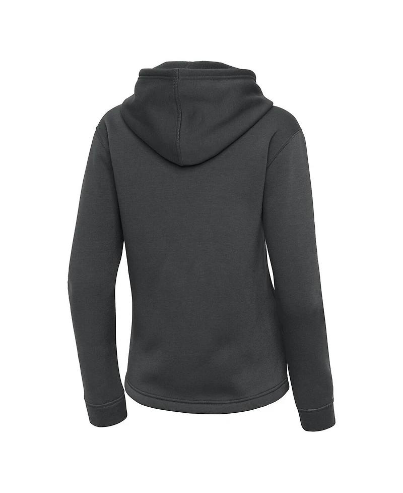 Antigua Women's Pewter Minnesota Wild Contemporary Quarter-Zip Hoodie