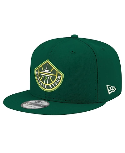 New Era Men's and Women's Green Seattle Storm Logo 9FIFTY Snapback Hat