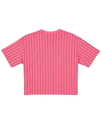 New Era Women's Pink Miami Marlins 2025 City Connect Pinstripe T-Shirt